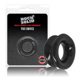 Rock Solid Convex Cockring - Clear & Black